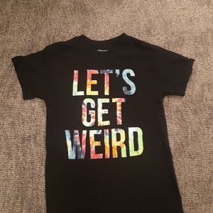 Action Apparel Let's Get Weird Tie Dye Tshirt Size Small